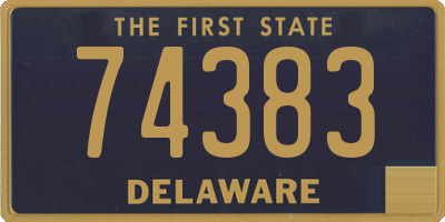 DE license plate 74383