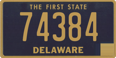 DE license plate 74384