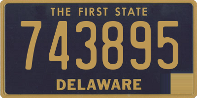 DE license plate 743895
