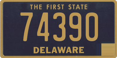 DE license plate 74390