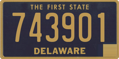 DE license plate 743901