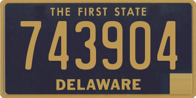 DE license plate 743904