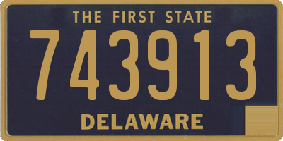 DE license plate 743913