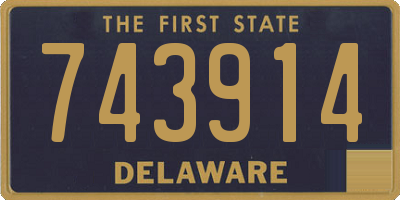 DE license plate 743914