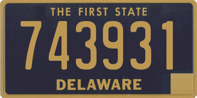 DE license plate 743931