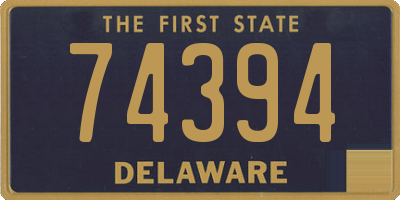 DE license plate 74394