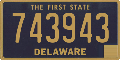 DE license plate 743943