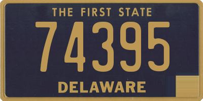 DE license plate 74395