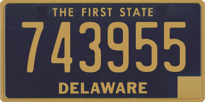 DE license plate 743955