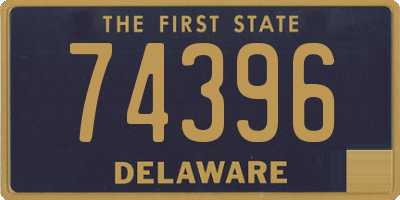 DE license plate 74396