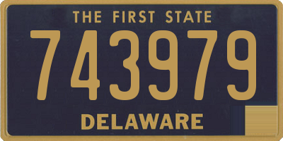 DE license plate 743979