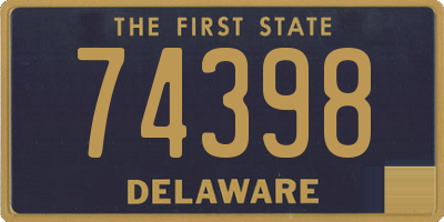 DE license plate 74398
