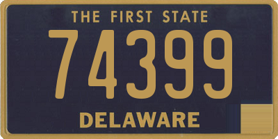 DE license plate 74399