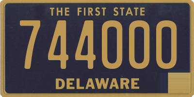 DE license plate 744000