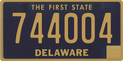 DE license plate 744004