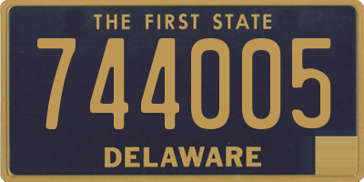 DE license plate 744005