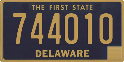 DE license plate 744010