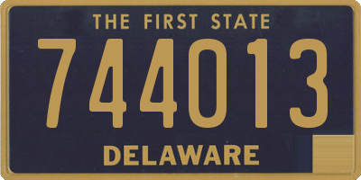 DE license plate 744013