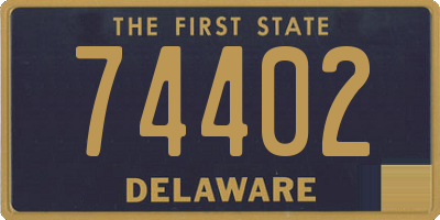 DE license plate 74402