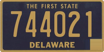 DE license plate 744021