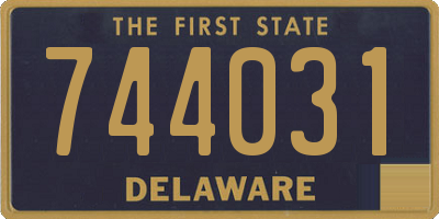 DE license plate 744031