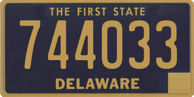 DE license plate 744033