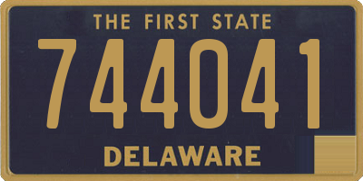 DE license plate 744041