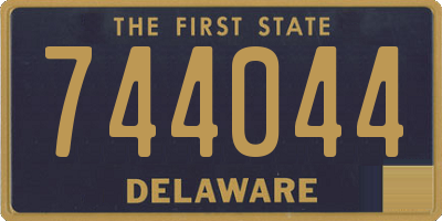 DE license plate 744044
