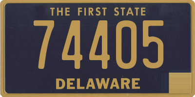 DE license plate 74405