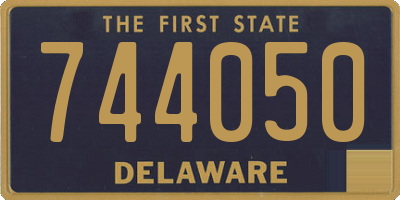 DE license plate 744050
