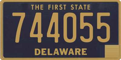 DE license plate 744055