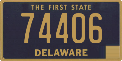 DE license plate 74406