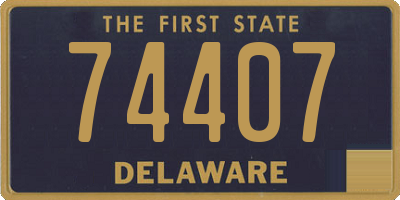 DE license plate 74407