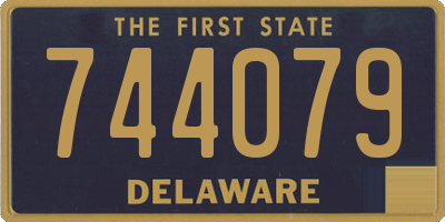 DE license plate 744079