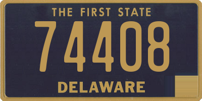 DE license plate 74408