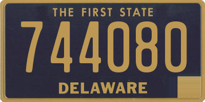 DE license plate 744080