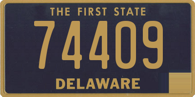 DE license plate 74409