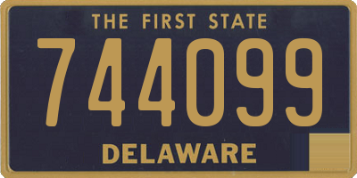 DE license plate 744099