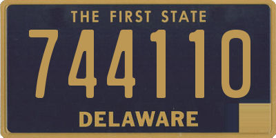 DE license plate 744110