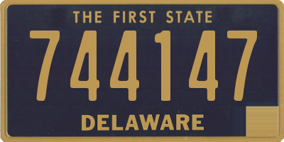 DE license plate 744147
