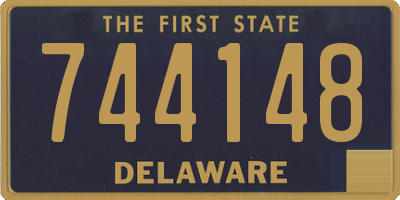 DE license plate 744148