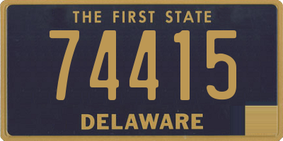 DE license plate 74415