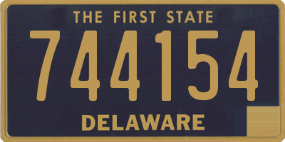 DE license plate 744154