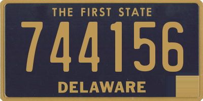 DE license plate 744156