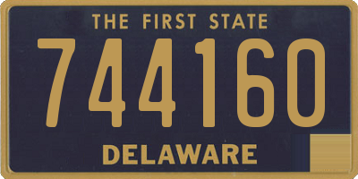 DE license plate 744160