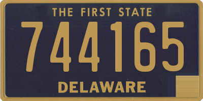 DE license plate 744165