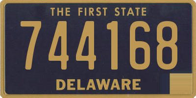 DE license plate 744168