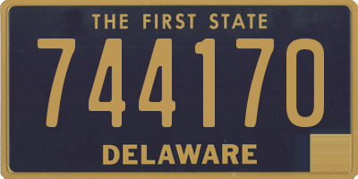 DE license plate 744170