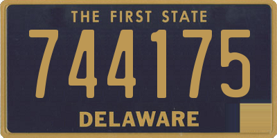 DE license plate 744175