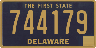 DE license plate 744179